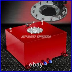 10 Gallon/38l Red Coated Aluminum Fuel Cell Tank+level Sender+45° Fast Fill Neck
