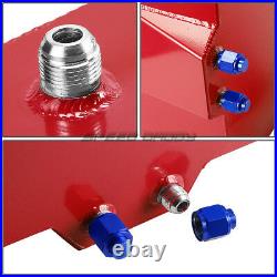 10 Gallon Red Aluminum Fuel Cell Gas Tank+cap+level Sender+nylon Fuel Line Kit