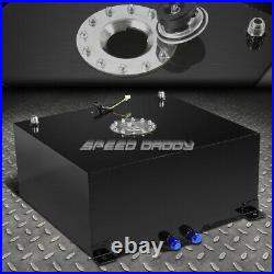 15 Gallon/57l Black Coat Aluminum Racing/drift Fuel Cell Tank+cap+level Sender