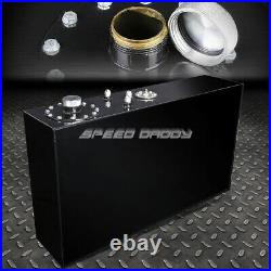 17 Gallon/64l Top-feed Black Aluminum Slim Fuel Cell Gas Tank+cap+level Sender