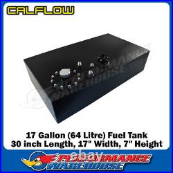17 Gallon Street Rod Aluminium Fuel Tank withCap & Sender Black CAL-7417XBK-1