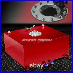 20 Gallon/76l Red Coated Aluminum Fuel Cell Tank+level Sender+45° Fast Fill Neck