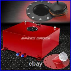 20 Gallon Red Coated Aluminum Fuel Cell Gas Tank+level Sender+45 Fast Fill Neck