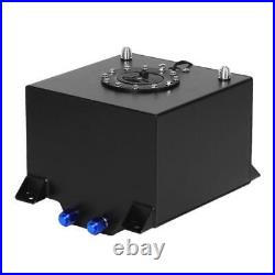 5 Gal Black Aluminum Fuel Cell Gas Tank for Auto Car Universal Practical