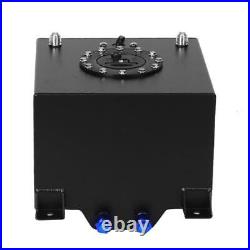 5 Gal Universal Aluminum Fuel Cell Gas Tank for Auto Car Racing Black