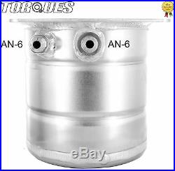 AN-6 (-6AN)/ AN-8 (-8AN) JIC 1.5 Litre Aluminium Top Mounted Fuel Swirl Pot Tank