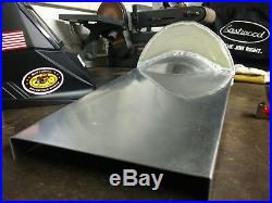 Aluminum motorcycle Racing seat, with hump for rear fender, made in USA