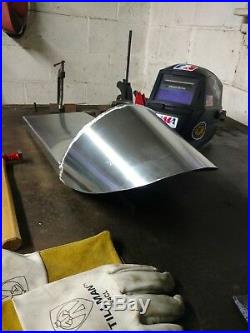 Aluminum motorcycle Racing seat, with hump for rear fender, made in USA
