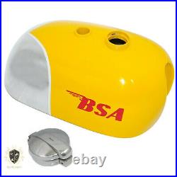 Bsa B25 B40 B44 C15 Victor Enduro Aluminum / Alloy Yellow Fuel Tank Fit For