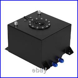 For 5 Gallon Universal Aluminum Fuel Cell Gas Tank Black Practical Auto Car