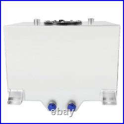 Polished 30l Aluminum Fuel Surge Tank Racing Fuel Cell Without Sensor