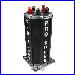 Proflow PFEST40008 Pro-Surge Tank, Fuel Pump System, Aluminium, Black, with Dual