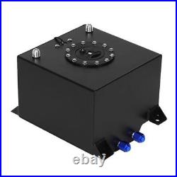 Universal 5 Gallon Aluminum Fuel Cell Gas Tank for Auto Car Black Practical